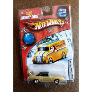 Hot Wheels '70 PLYMOUTH SUPERBIRD Gold  2006 Holiday Rods LTD Edition REDLINE RR